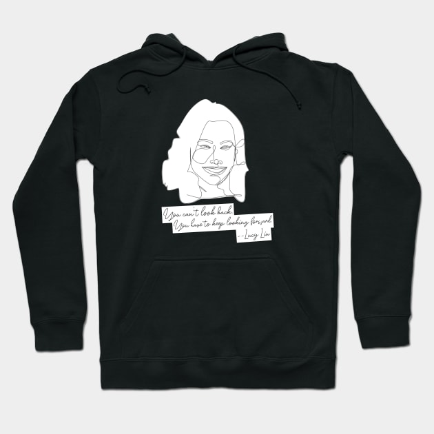 Lucy Liu Line Art Hoodie by LiunaticFringe